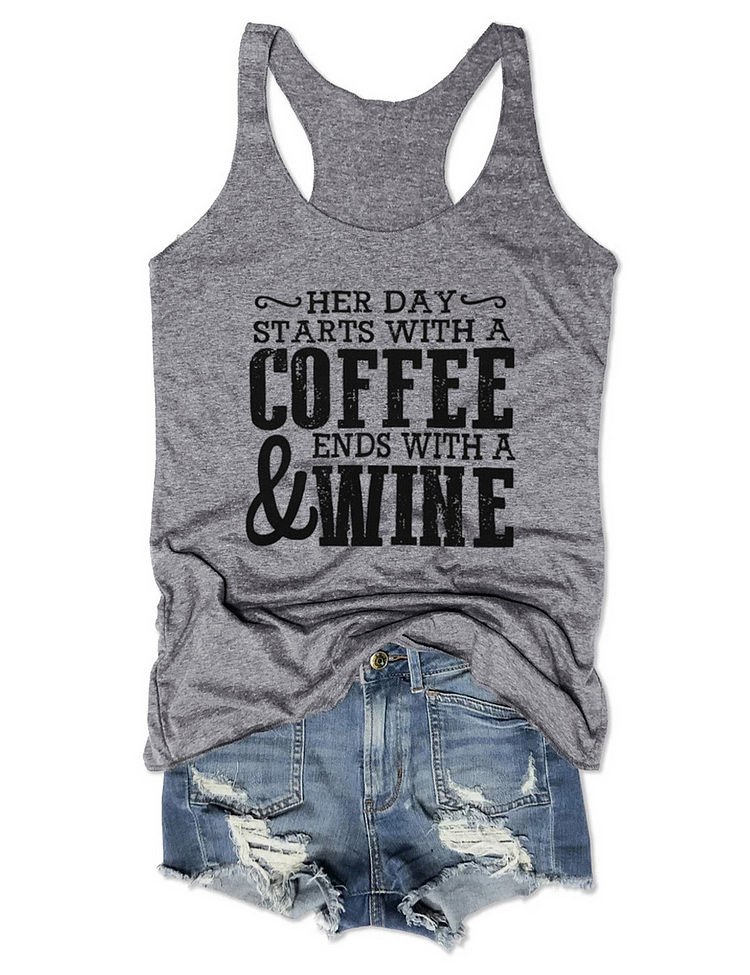 Her Day Starts With A Coffee Tank