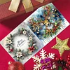 (US Only)6PCS DIY Christmas Elk Diamond Art Greeting Cards Congratulations Cards & Gifts