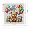 (40*40cm)Bear - Round Partial AB Drill Diamond Painting