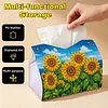 Diamond Painting Sunflower Tissue Box for Kitchen Restaurant Bar Office Party