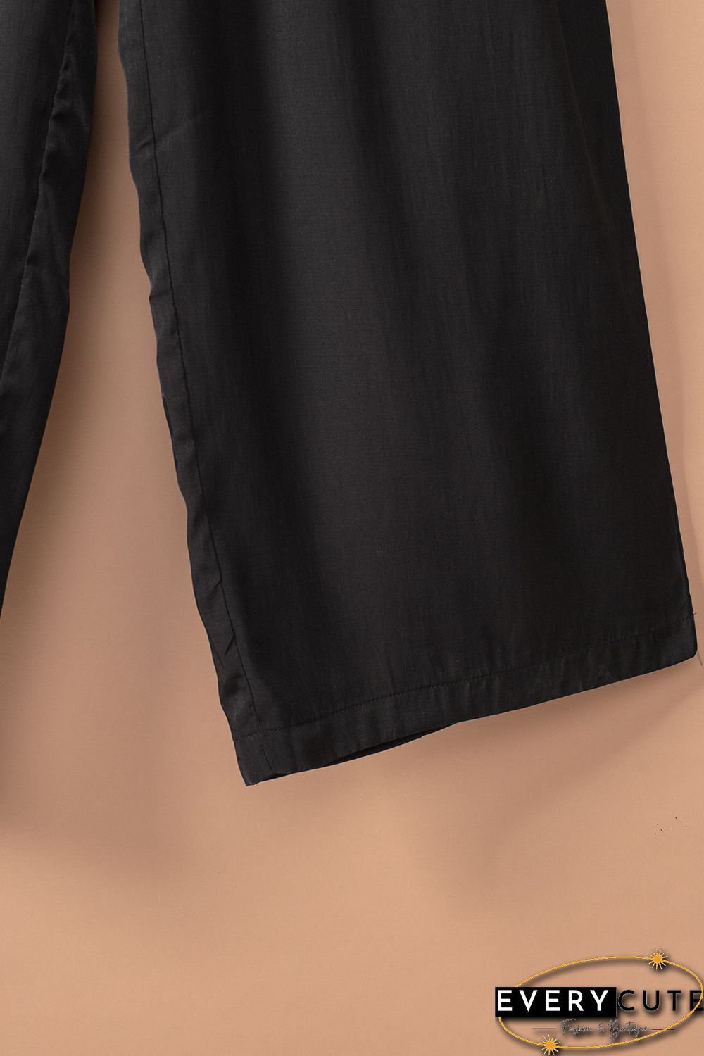 Smocked Pocketed Ruffled Sleeveless Wide Leg Jumpsuit