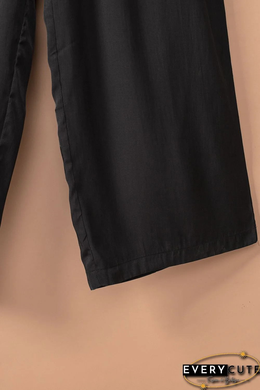 Smocked Pocketed Ruffled Sleeveless Wide Leg Jumpsuit