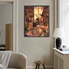 Hexe 5d DIY Quadrat Vollbohrer Diamond Painting Kit für Zuhause Wanddekoration 45x55cm