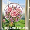 Kit d&rsquo;ornement solaire en diamant rose rose 7,87x7,87 pouces