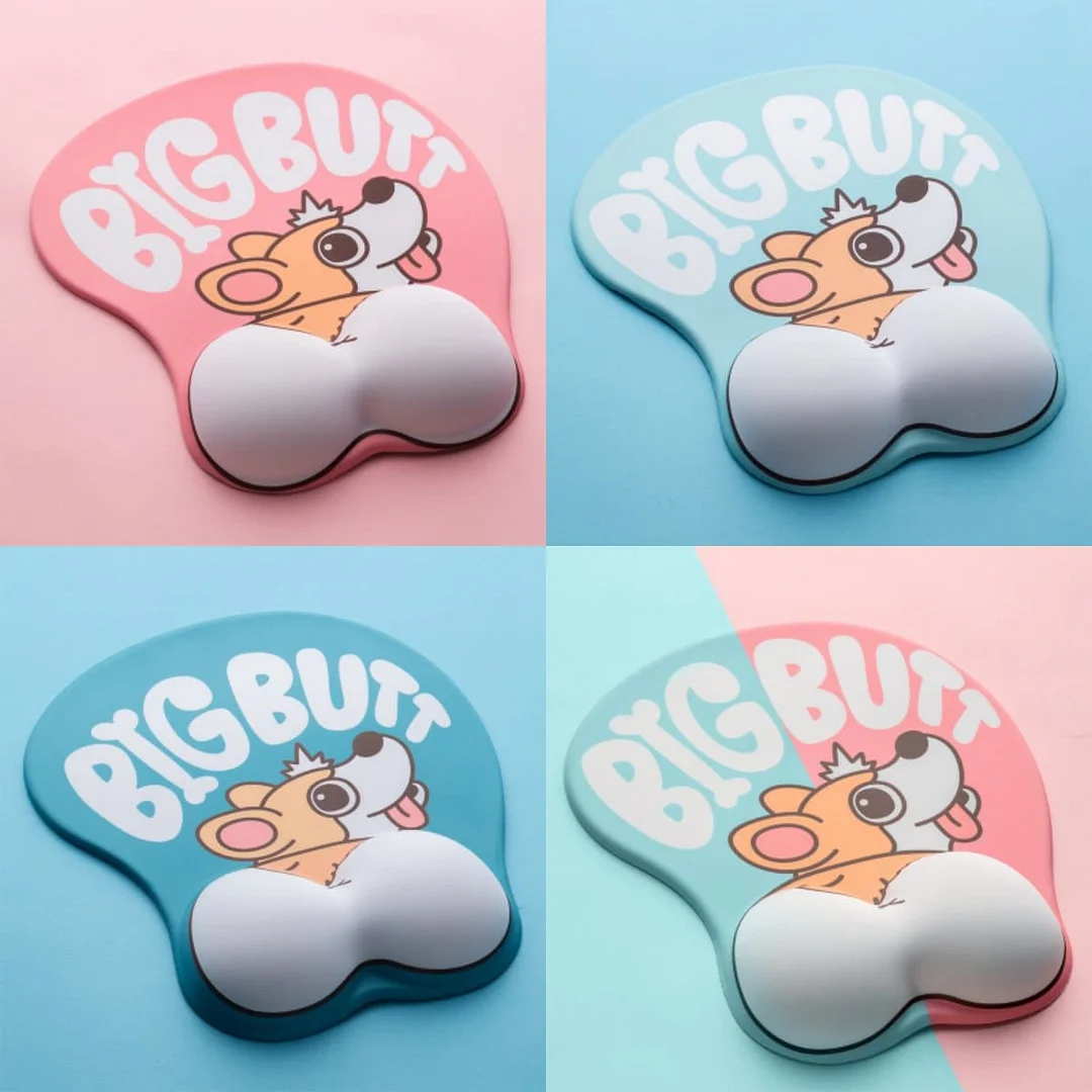 4 Colors Kawaii Corgi Butt Mouse Pad S13072