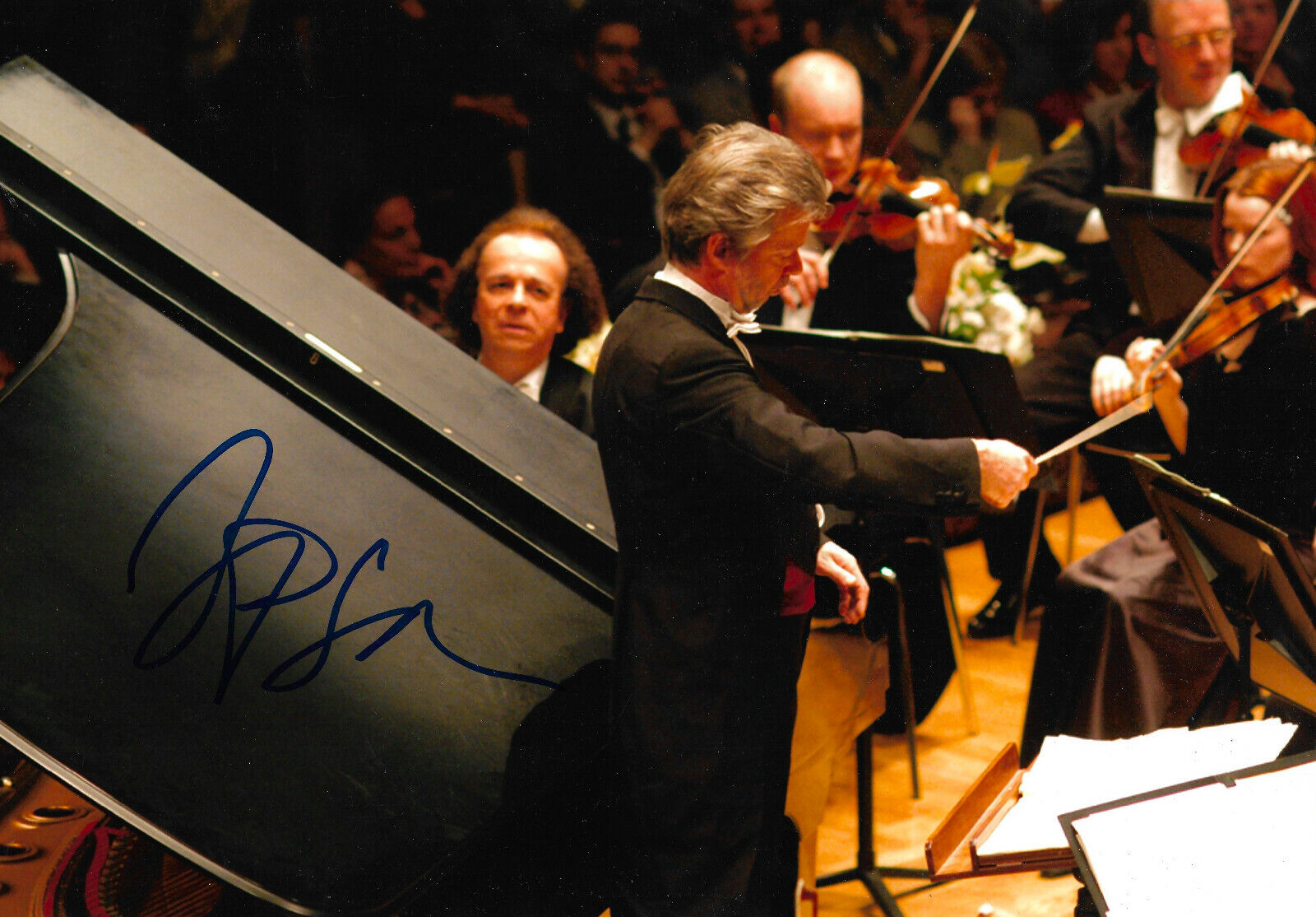 Jukka-Pekka Saraste Conductor signed 8x12 inch Photo Poster painting autograph