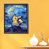 Pikachu-11CT Stamped Cross Stitch 40*50cm/15.75*19.69in