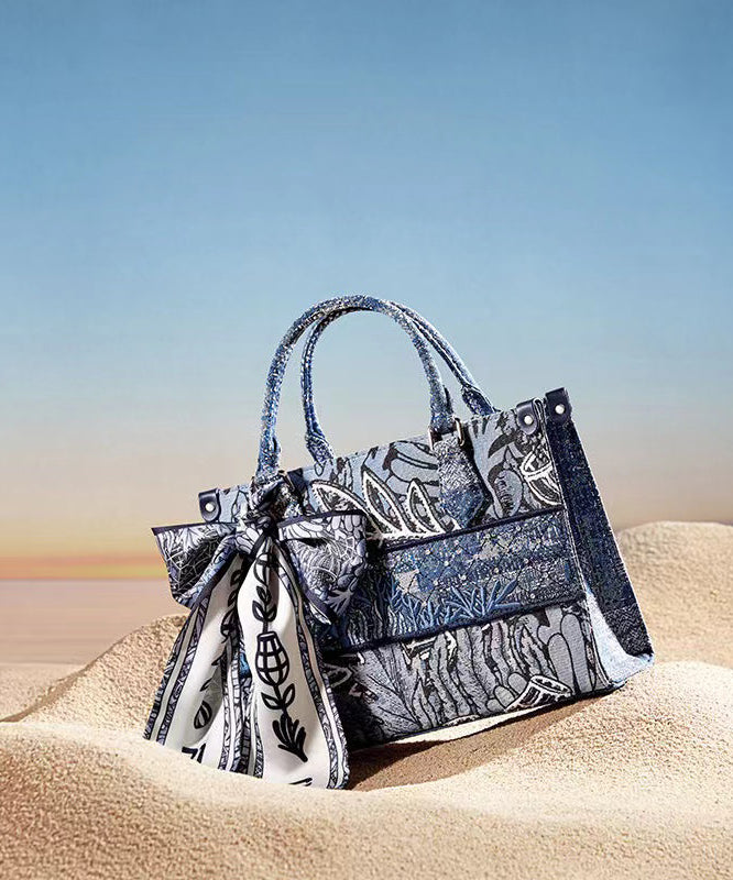 VCSHOES Versatile Print Patchwork Tote Handbag