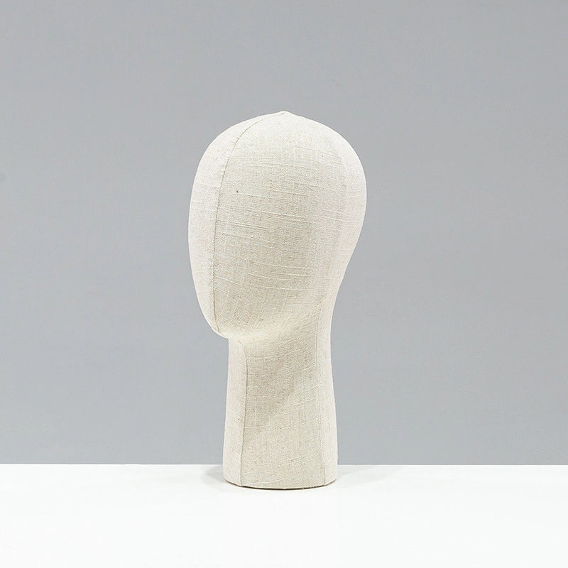 Velvet Head Mold Prop Display Stand Wig Hat Glasses Scarf Jewelry Bracket Dummy Head Model Prop Hat Drag