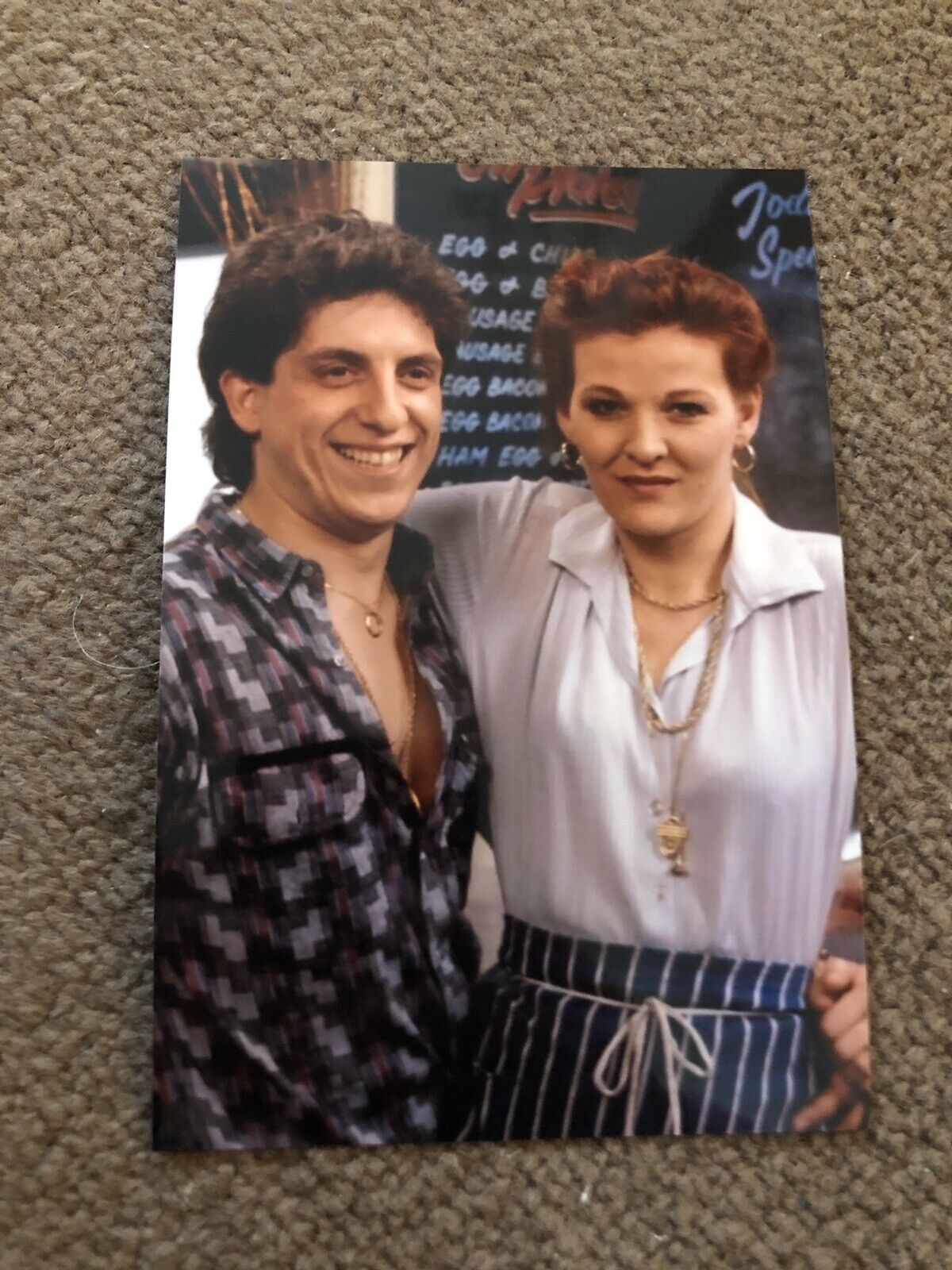 SANDY RATCLIFF & NEJDET SALIH (EASTENDERS) UNSIGNED Photo Poster painting- 6x4”