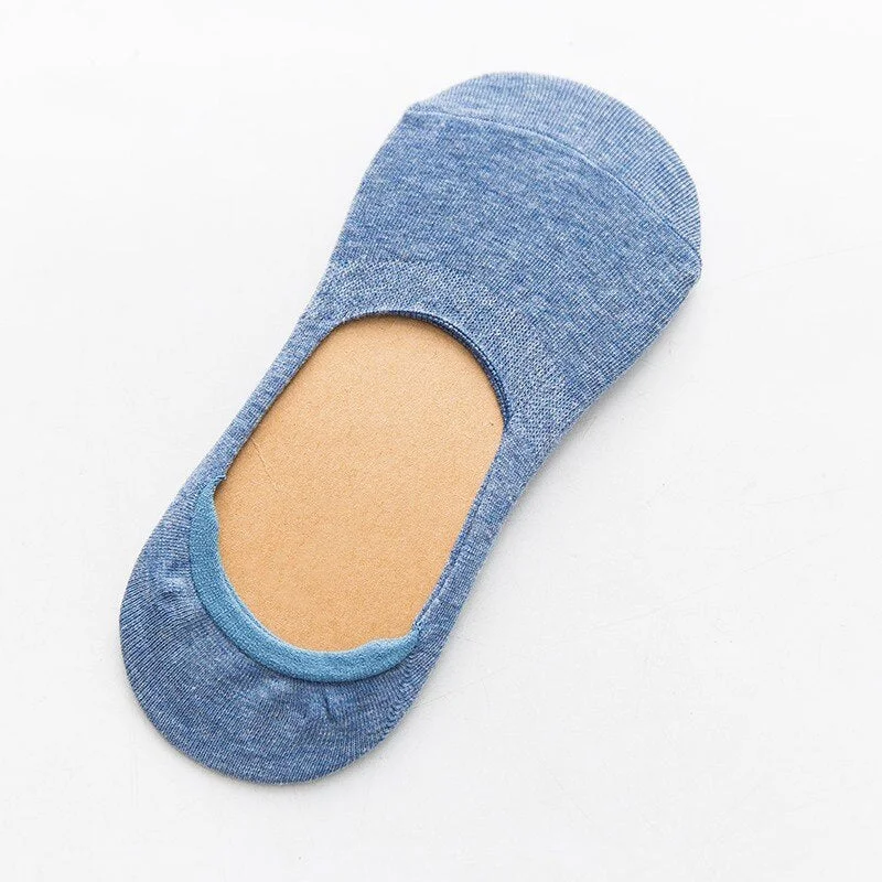 10 pieces = 5 pairs Spring summer women socks Solid color fashion wild shallow mouth invisible boat socks felmen slipper sock