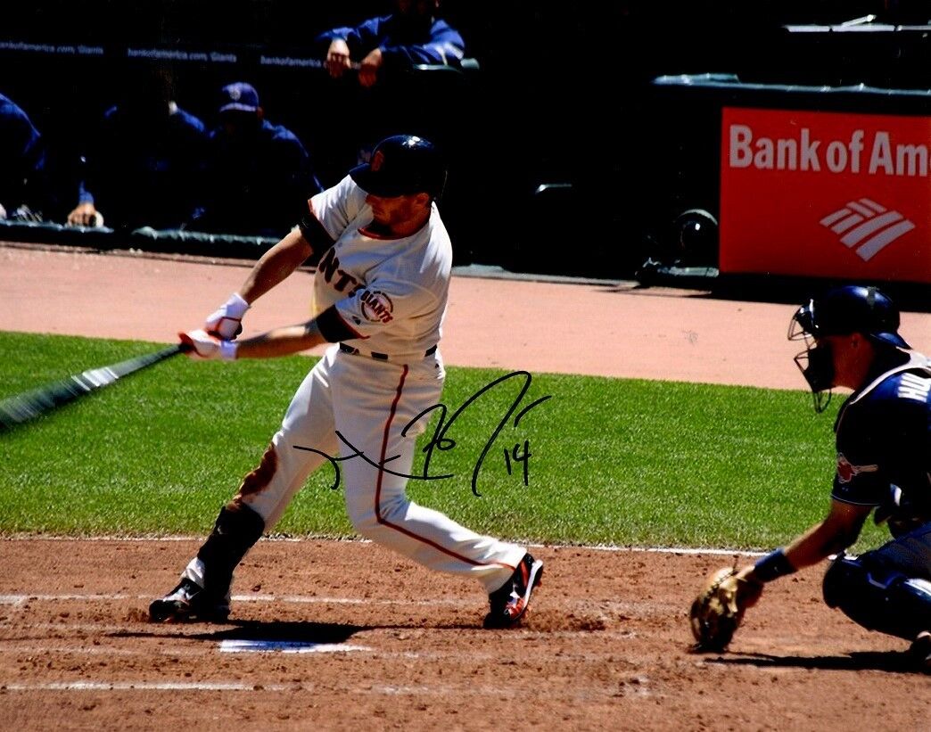 Signed 8x10 MIKE FONTENOT San Francisco Giants Photo Poster painting - COA