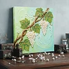 DIY Pearl Painting Grape Bunches for Home Wall Decor with Frame(25x25cm)