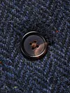 Men's Retro Lapel Gilet Suit Tweed Waistcoat Herringbone Vest