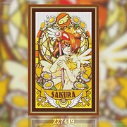 ZZ7446-ZZ7451-Tarot Sakura Series]_ 29.28_ Painting Fairy Cross