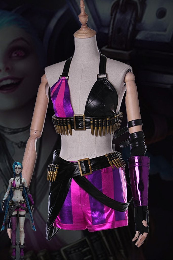 League Of Legends Lol Jinx Outfit Cosplay Costume