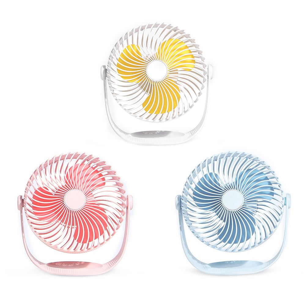 

Portable USB Charging Fan 360 Degree Rotating Cooling Fans Home Air Cooler, Blue, 501 Original
