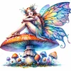 Diamond Painting-DIY Full Round Drill Mushroom Fairy