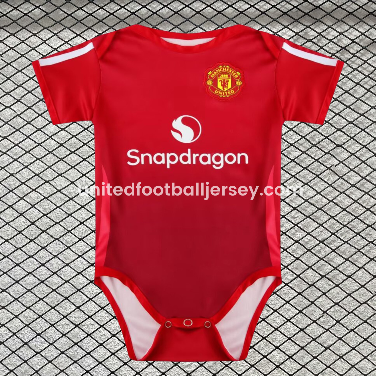 Manchester United 24-25 Home Baby Crawling Suit