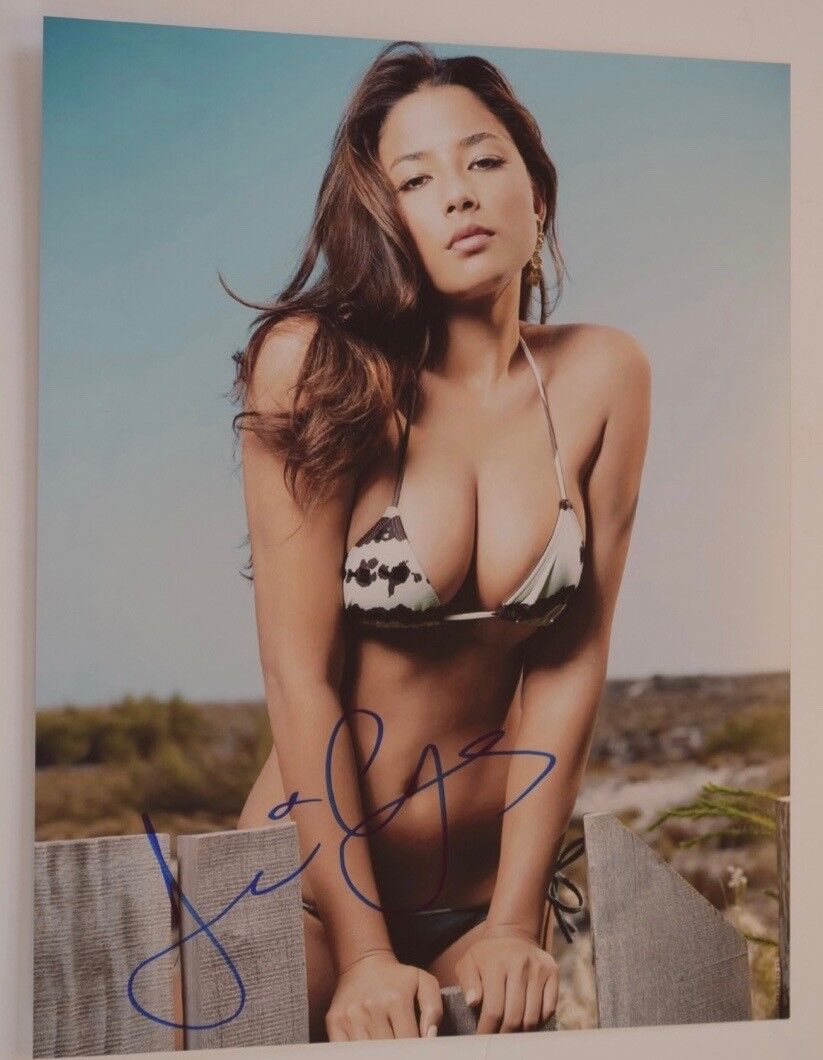 Jessica Gomez Signed Autographed 11x14 Photo Poster painting Hot Sexy SI Swimsuit Model COA VD