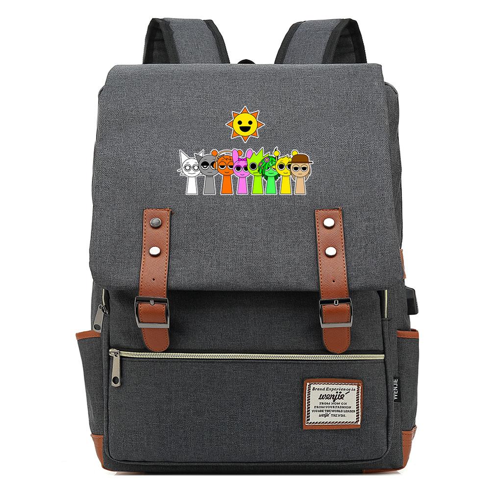 Mayoulove Sprunki Backpack Lightweight Design with Multiple Compartments for School Use-Mayoulove