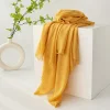 Plain Colors Grey Tassel Hijab Shawl Scarf