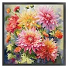 (Big Size)[Brand]Dahlia - 14CT Stamped Cross Stitch - 75*75cm - Flower Natural