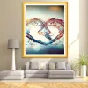 Heart Shaped Water Snake  | Full Round Diamond Painting Kits