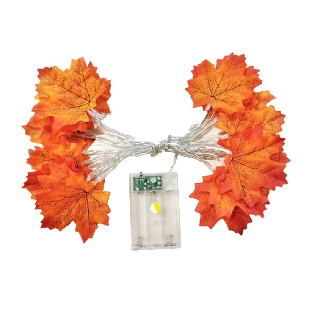 

3M 20LED Artificial Maple Leaves Flashing String Lights Holiday Party Decor, 501 Original