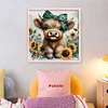 Highland Cow-11CT Stamped Cross Stitch Kit(40x40cm)