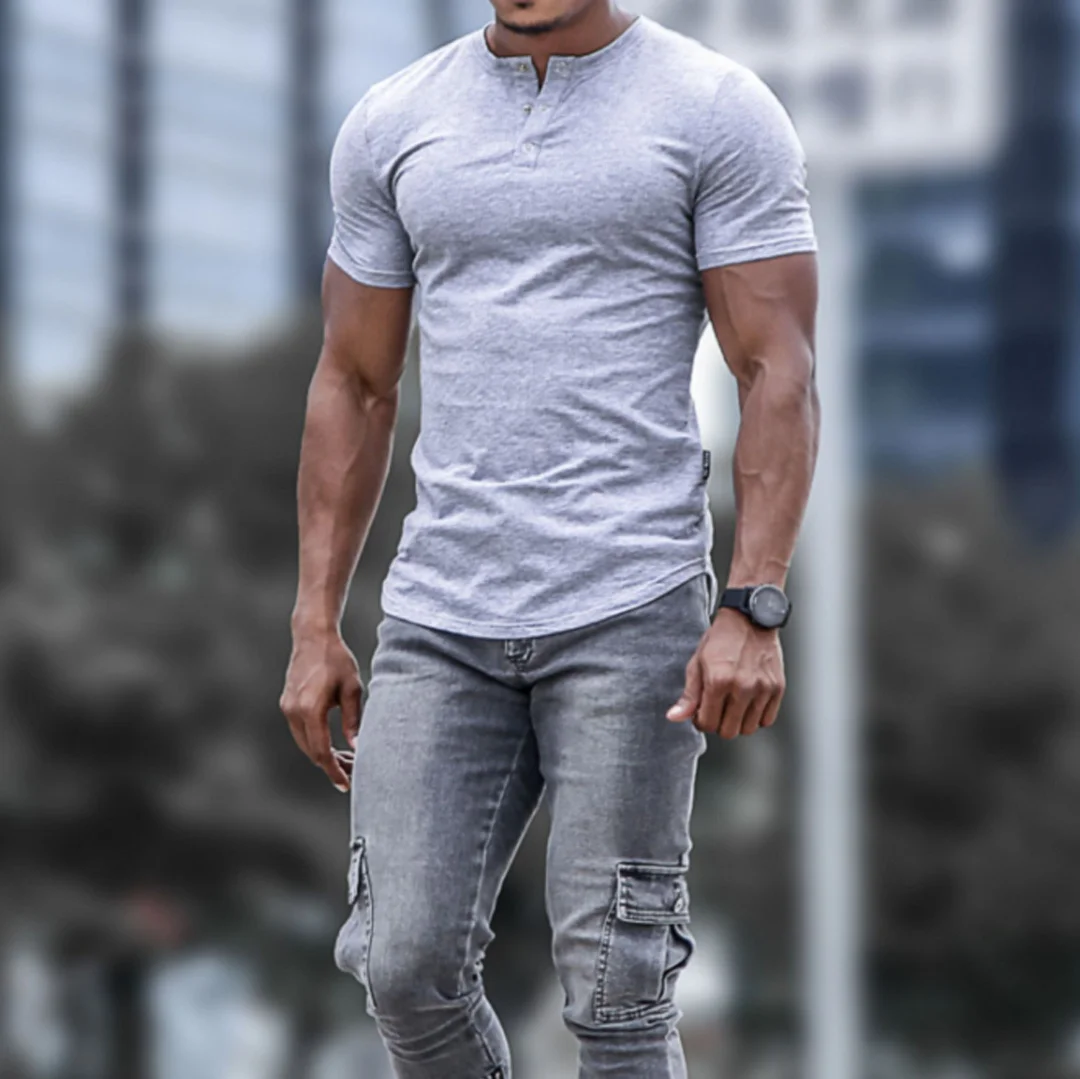 Henley Slim T-Shirt-inspireuse