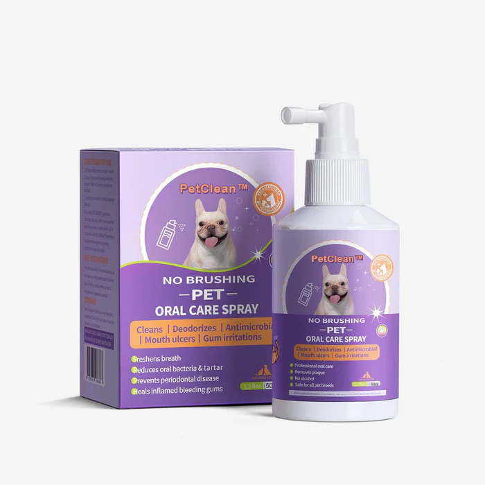 PetClean Teeth Cleaning Spray for Cats& Dogs, Eliminate Bad Breath, Targets Tartar & Plaque, Without Brushing🔥🔥🔥