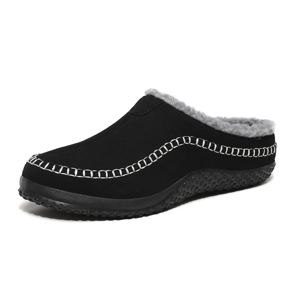 Smiledeer New winter men's plush casual slip-on slip-on shoes