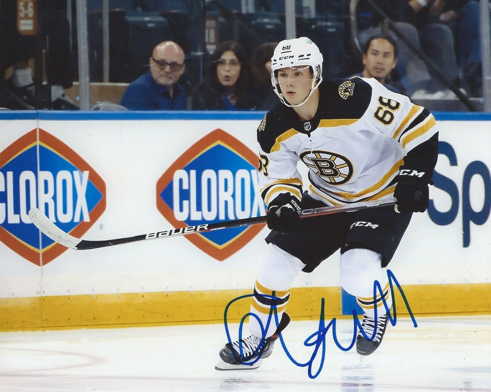 Fabian Lysell Signed 8x10 Photo Poster painting Boston Bruins Autographed COA B