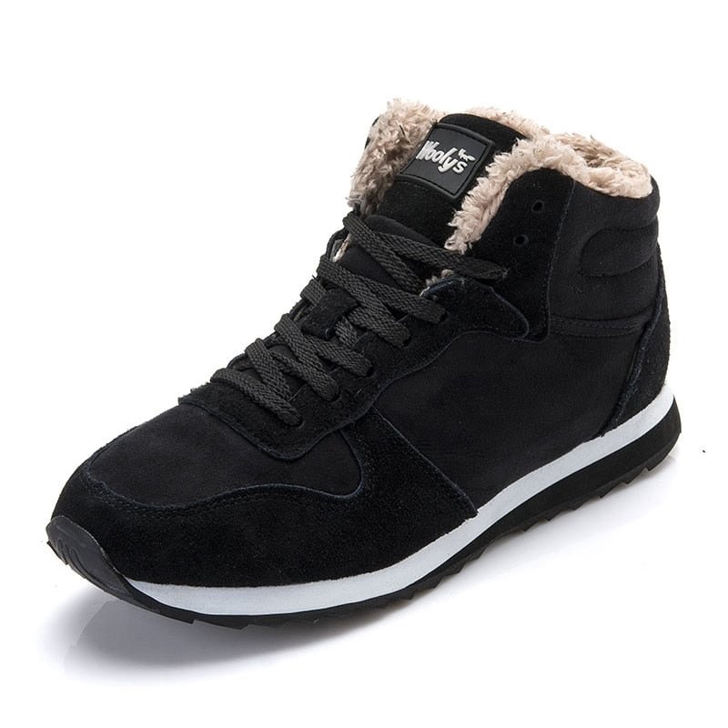 Men Shoes 2020 Winter Shoes Male Sneakers Warm Fur Inside Couple Footwear Black Blue Men Casual Shoes Size 48 Chaussure Homme