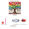 Four Seasons Colorful Tree DIY Button Art Painting Kit 30x30cm