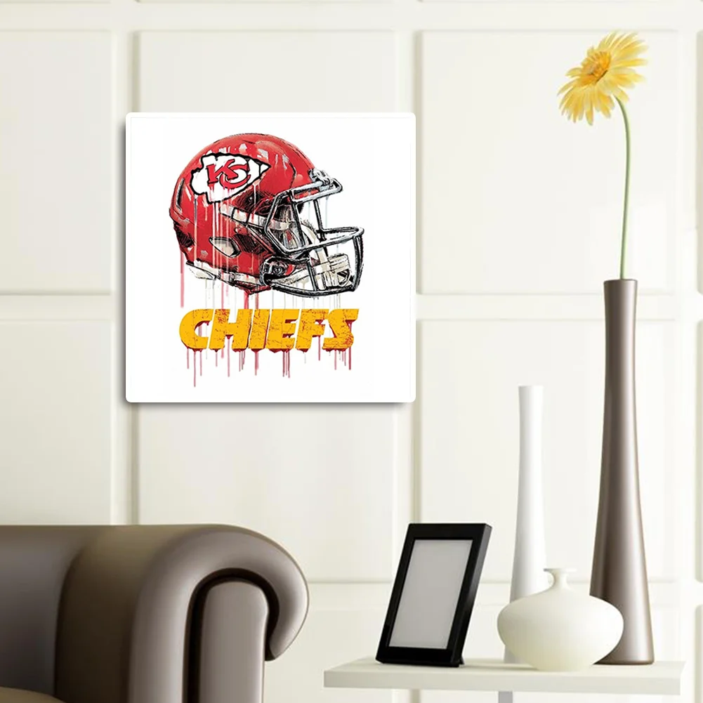 Diamond Painting - Full Round Drill - Kansas City Chiefs(30*30cm)