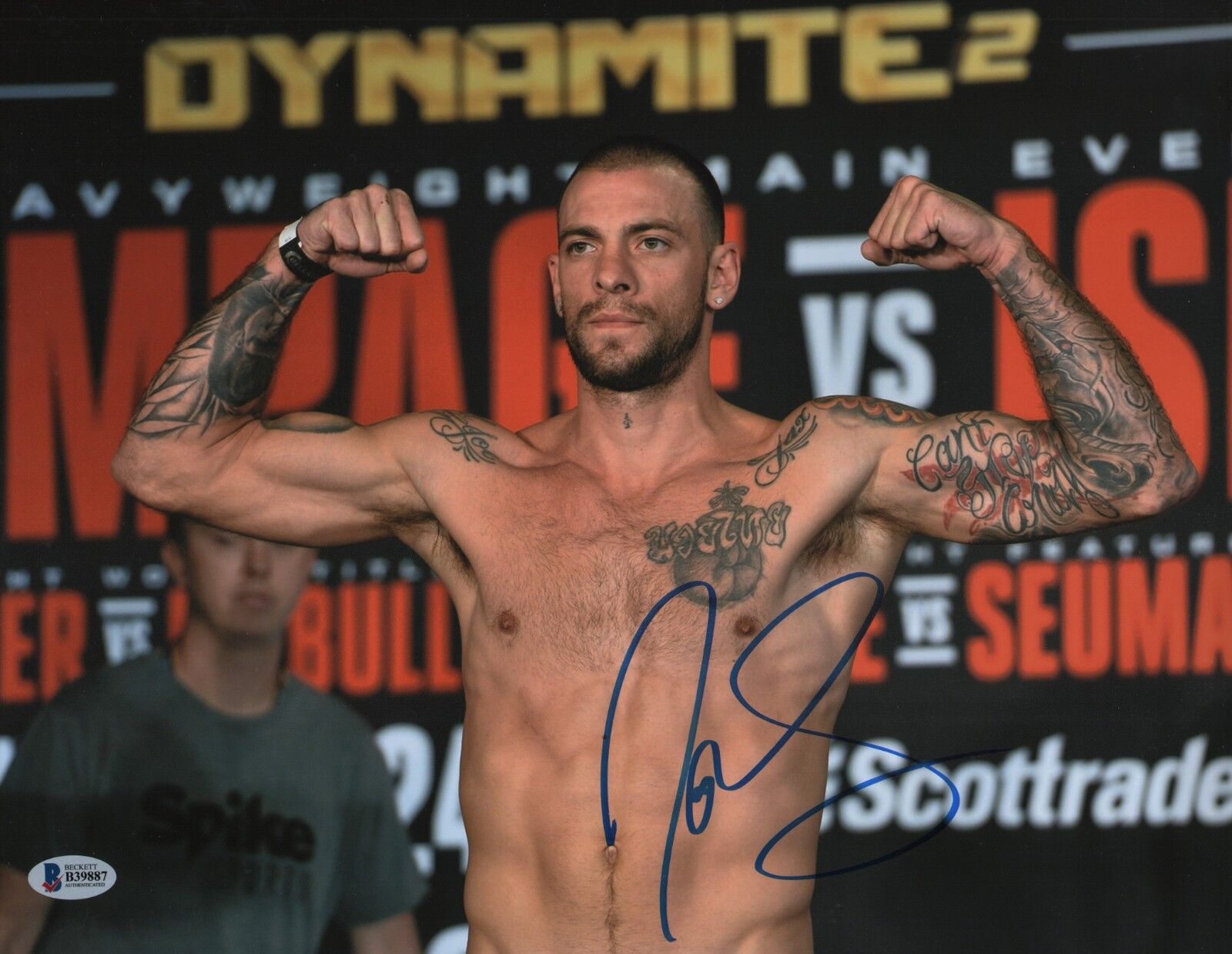 Joe Schilling Signed 11x14 Photo Poster painting BAS COA Bellator Kickboxing Picture Autograph 1