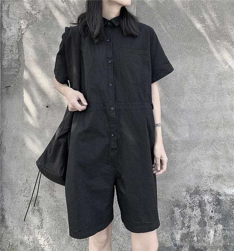 Summer New Dark Homemade Jumpsuit-dark style-men's clothing-halloween