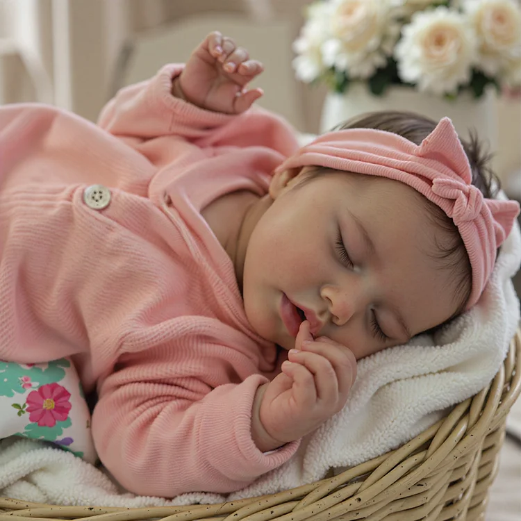  17" Real Lifelike Halle Reborn Silicone Vinyl Baby Doll Girl - Reborndollsshop®-Reborndollsshop®