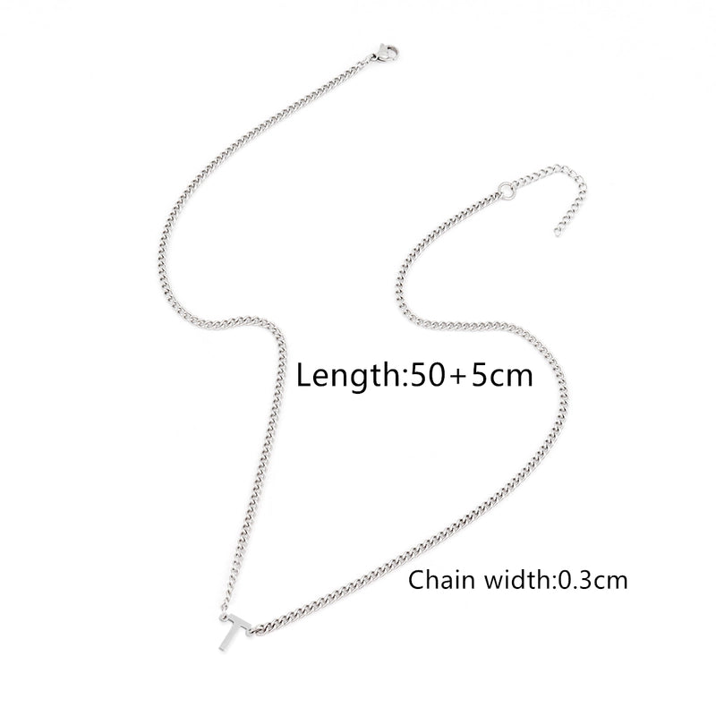 Minimalist Classic Style Letter 201 Stainless Steel 304 Stainless Steel Men’s Pendant Necklace Men Pendant Necklaces
