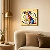 DIY Pre-Framed Dog Button Art Canvas Kit