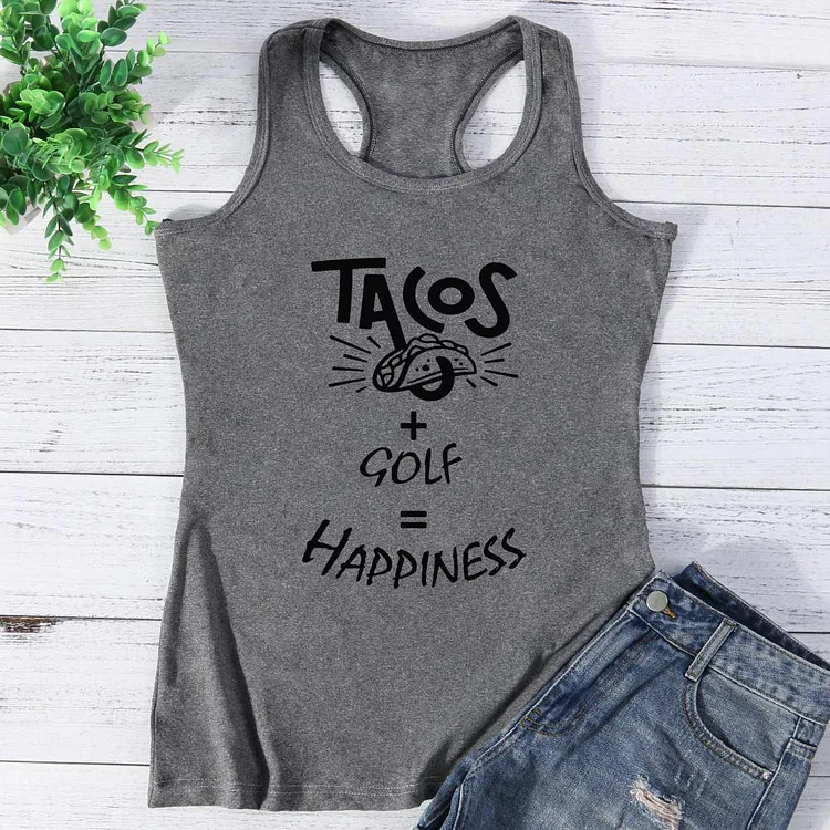 Tacos + Golf Happiness Vest Top-Annaletters