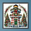 (40*40cm)Christmas Lighthouse - Full Round Drill Diamond Painting
