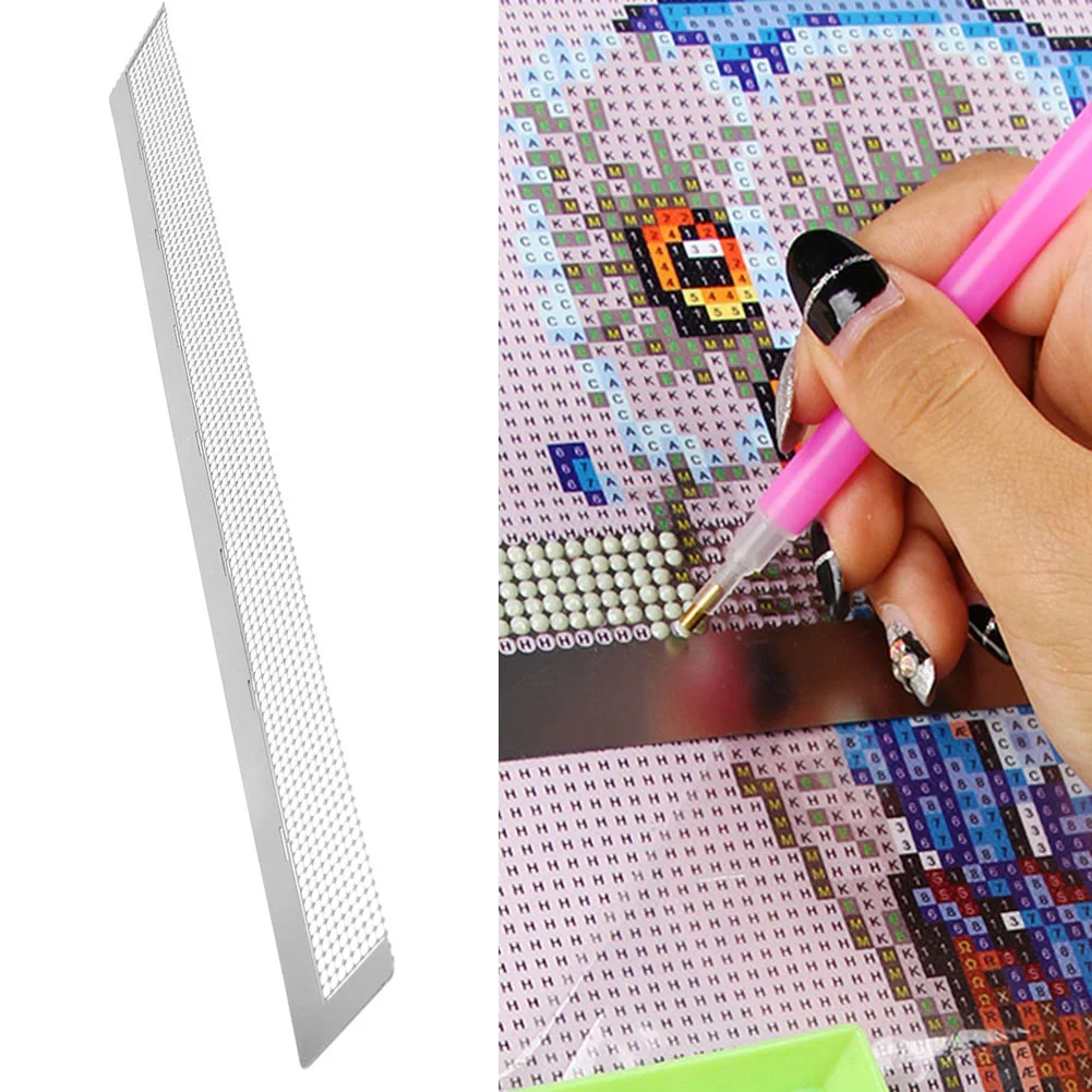 880 Holes Round Diamond Drawing Ruler Dot Drill Magic Mesh Ruler (140.5)