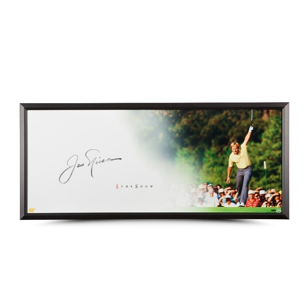 Jack Nicklaus Signed Autographed 20X46 Framed Photo Poster painting The Show The Putt