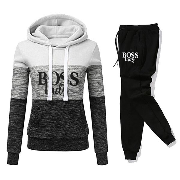 Trending Womens Daily Casual Tracksuit Hoodies+Pants High Quality Longsleeve Hooded Jogging Suit 2Pcs Set - Shop Trendy Women's Fashion | TeeYours