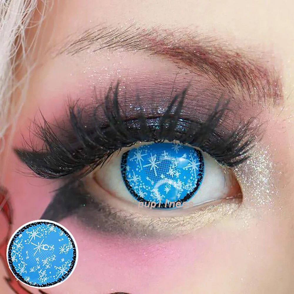 Glaciar Blue Cosplay Contact Lenses For Eyes Decoration 14.5mm