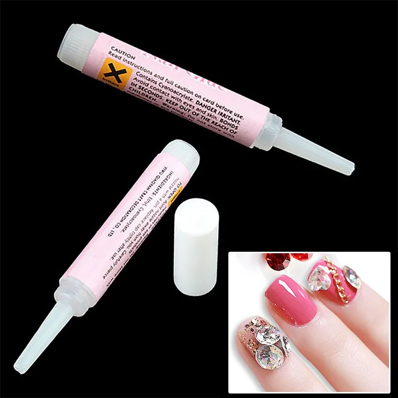 10 x 2g Mini  Acrylic Glue Art Decorate Tips for All Kind False Nail TI-Nail Inspo