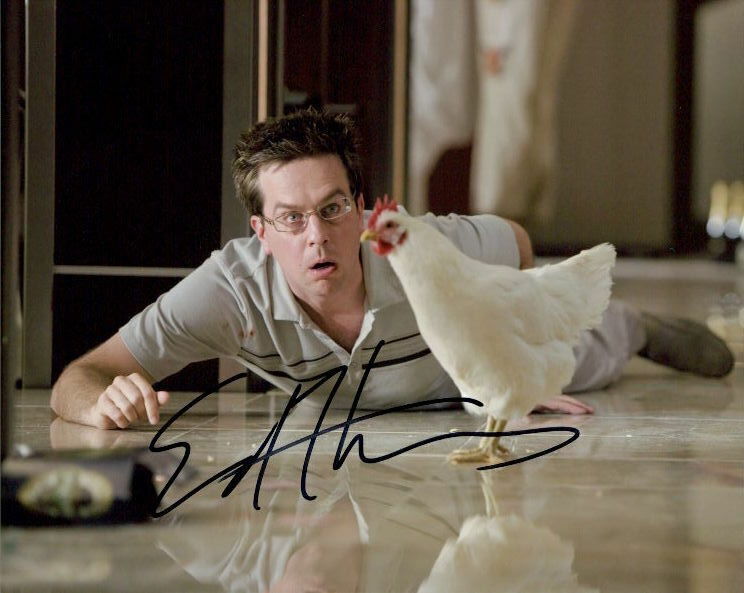 Ed Helms (The Hangover) signed 8X10 Photo Poster painting